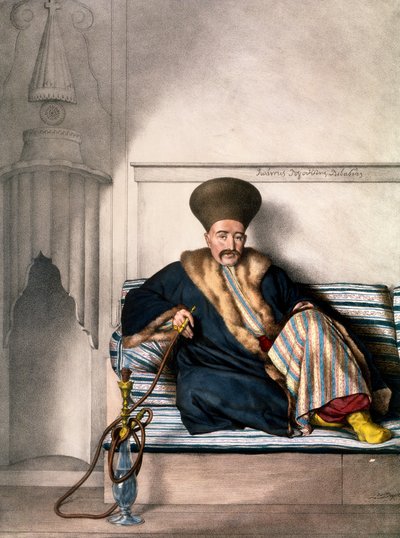 A Greek of man of the Livery - Plate XV, engraved by Lemercier from 